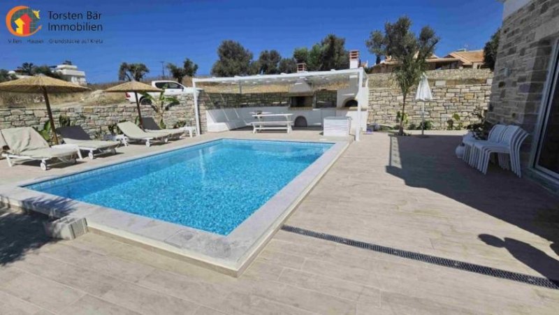 Pitsidia, Kreta, Pitsidia, freistehende ebenerdige Villa mit privatem Pool Haus kaufen